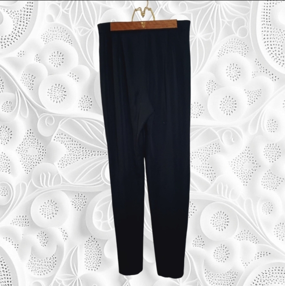 Exclusively Misook Relaxed Straight Leg Black Slacks Size small - Picture 1 of 2